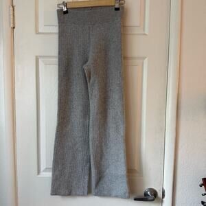 Alo Cashmere High-Waist Plush Waffle Pant Athletic Heather Grey size small